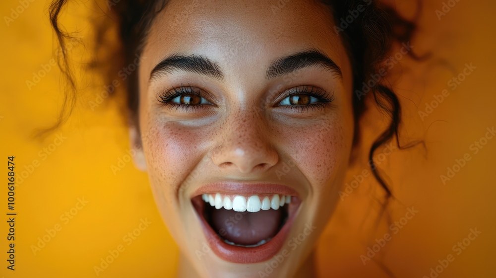 Surprised Woman with Wide Eyes and Open Mouth Expression Surprised Woman with Wide Eyes and Open Mouth Expression
