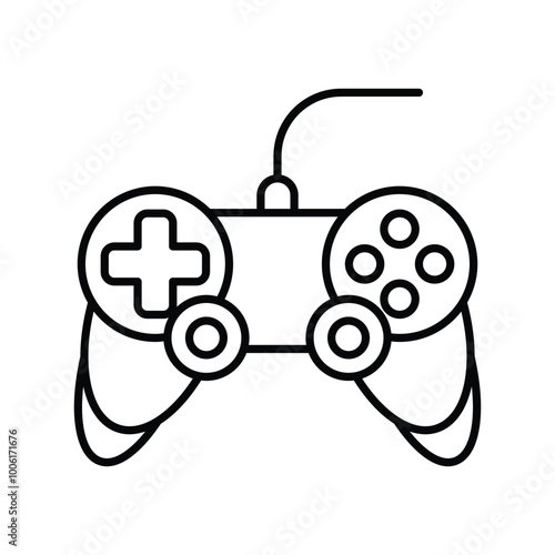 remote control line icon with white background vector stock illustration