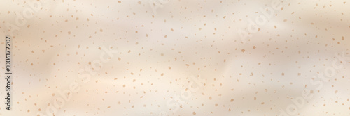 Seamless texture of freckles on nude skin gradient. Melanin dots bg. Eggshell pattern