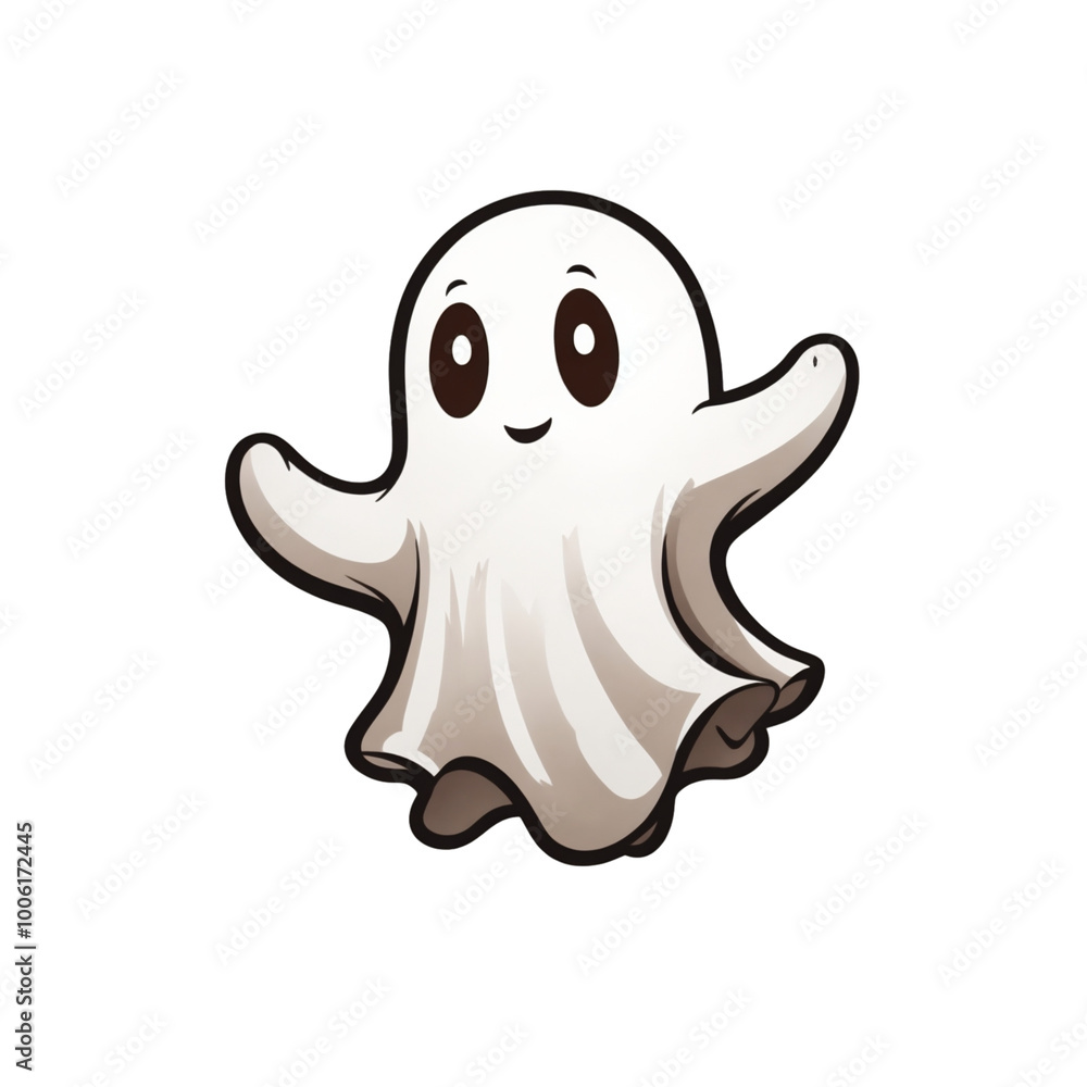 halloween graphic with little brown ghost halloween graphic with little brown ghost