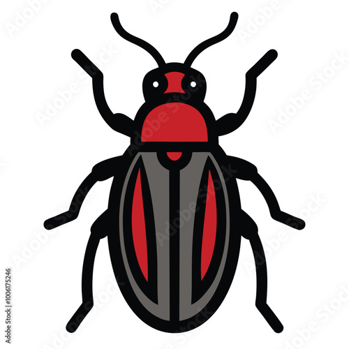 Solid color Nut Weevil animal vector design