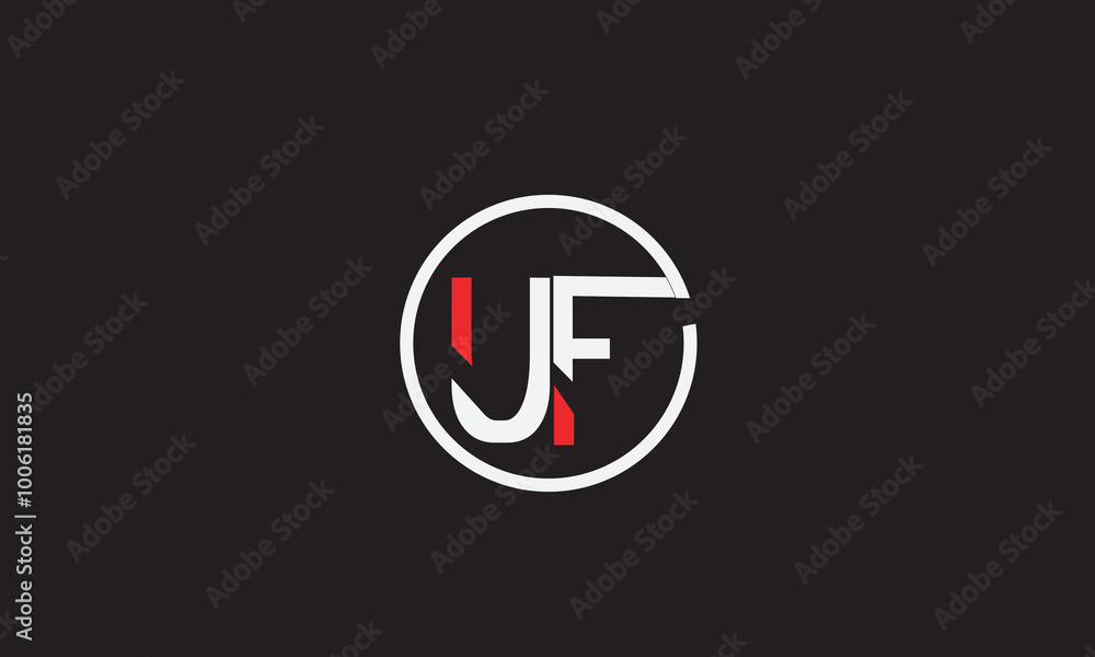 UF, FU, U, F Abstract Letters Logo Monogram UF, FU, U, F Abstract Letters Logo Monogram