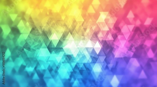 Abstract geometric pattern in vibrant colors creating a kaleidoscopic effect ...