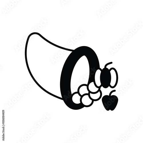 Cornucopia vector icon