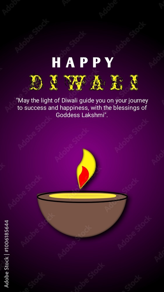 Vertical poster for diwali celebration on purple background with oil lamps. Vertical poster for diwali celebration on purple background with oil lamps.