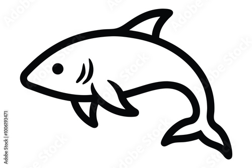 Solid color Ocean Pout animal vector design