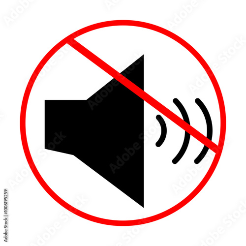 no sound sign