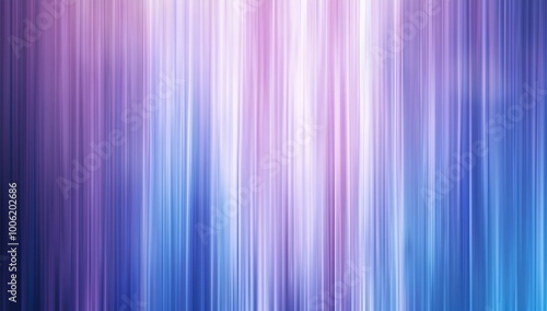 Abstract blue vertical lines background. Minimalistic banner, blurred effect, light gradient. Vertical stripes different shades of violet and skyblue colors. Advertising, packaging, presentation slide