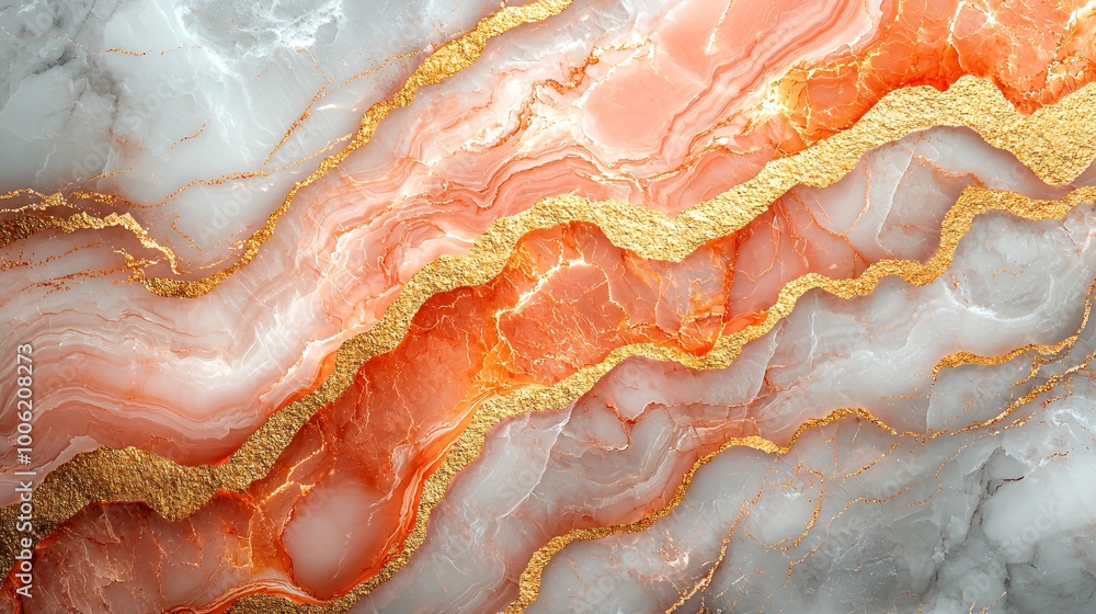 A light pastel red marble background with delicate golden veins flowing through, creating a peaceful and sophisticated feel A light pastel red marble background with delicate golden veins flowing through, creating a peaceful and sophisticated feel