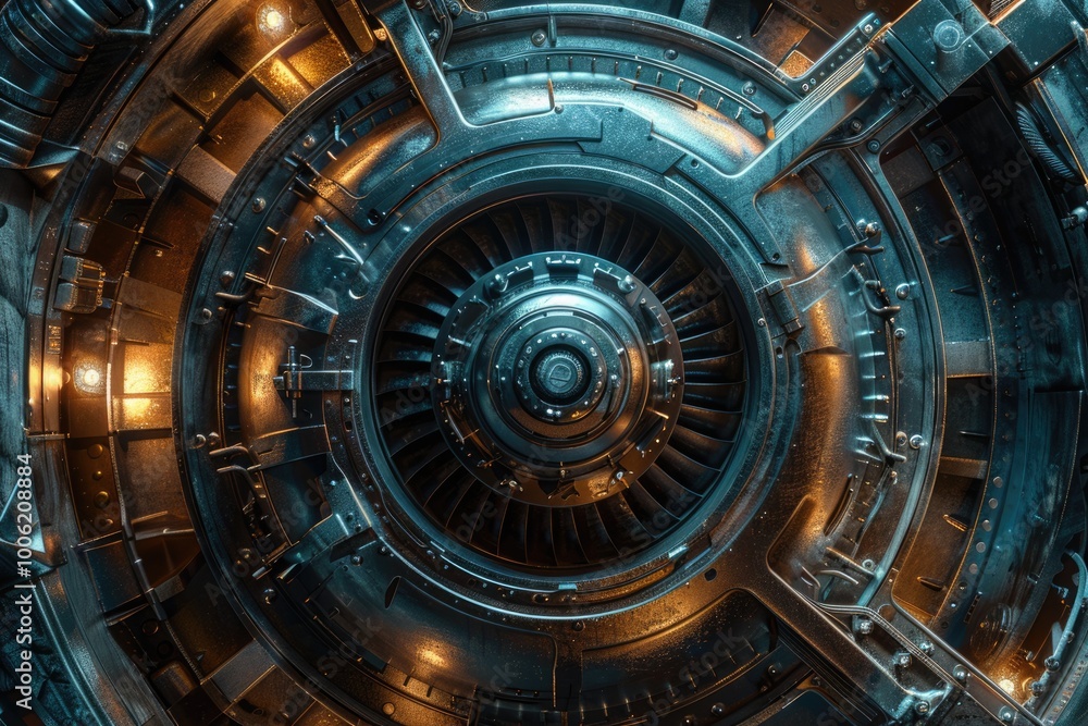 Fototapeta premium engine close up