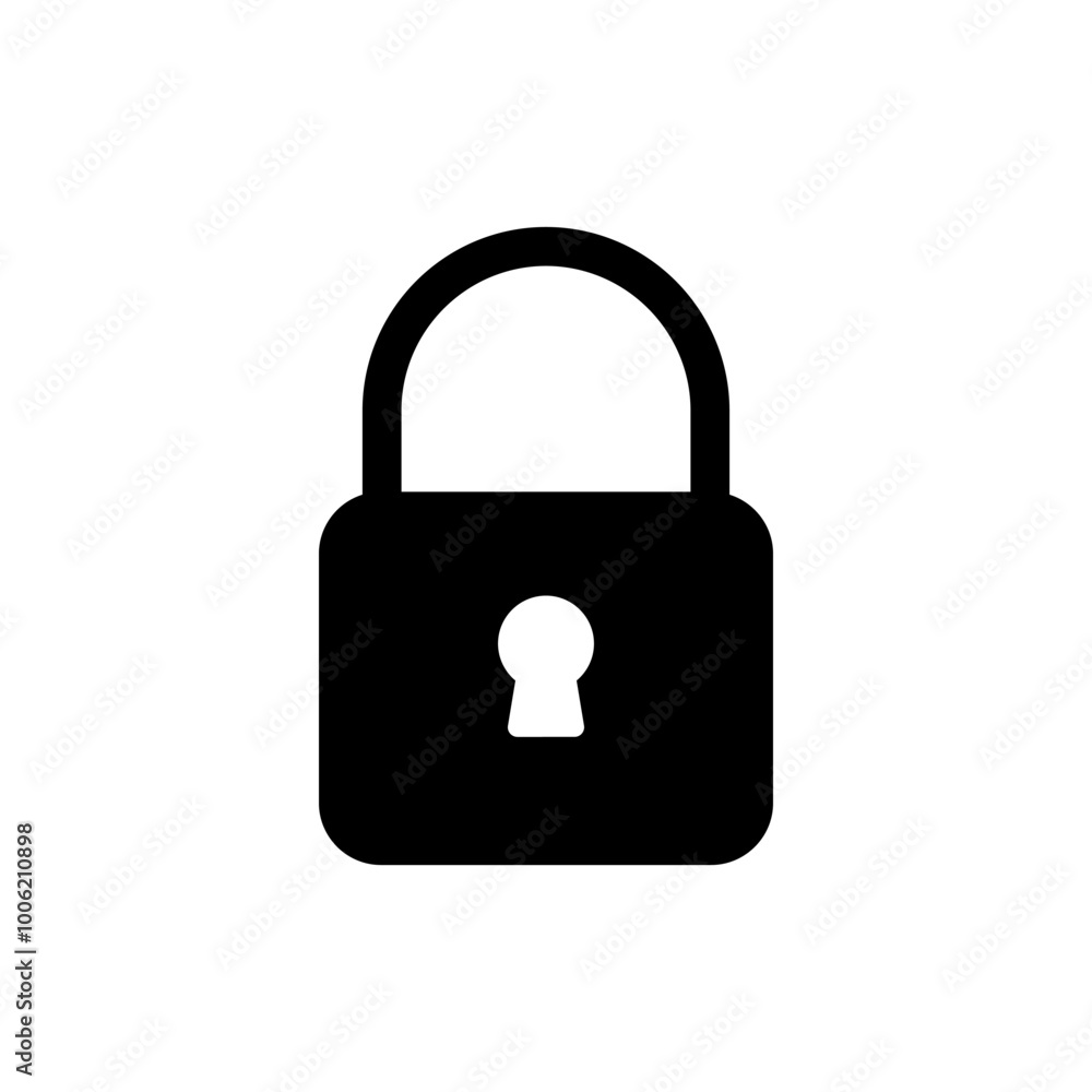 Lock icon vector. Padlock sign and symbol. Encryption icon. Security symbol Lock icon vector. Padlock sign and symbol. Encryption icon. Security symbol