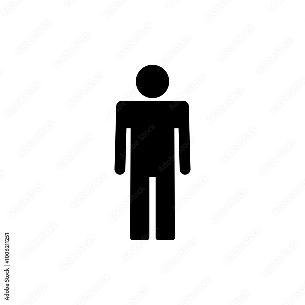 Man icon vector. male sign and symbol. human symbol Man icon vector. male sign and symbol. human symbol