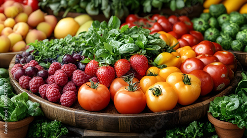 Fresh Produce Rainbow: Vibrant Colors, Healthy Choices