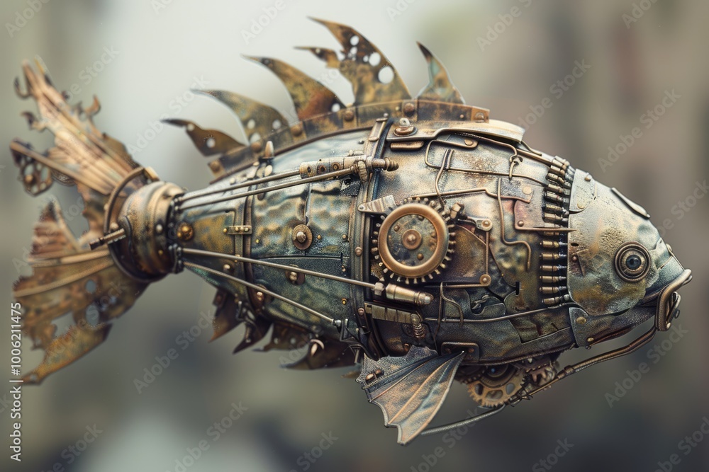 old metal fish old metal fish