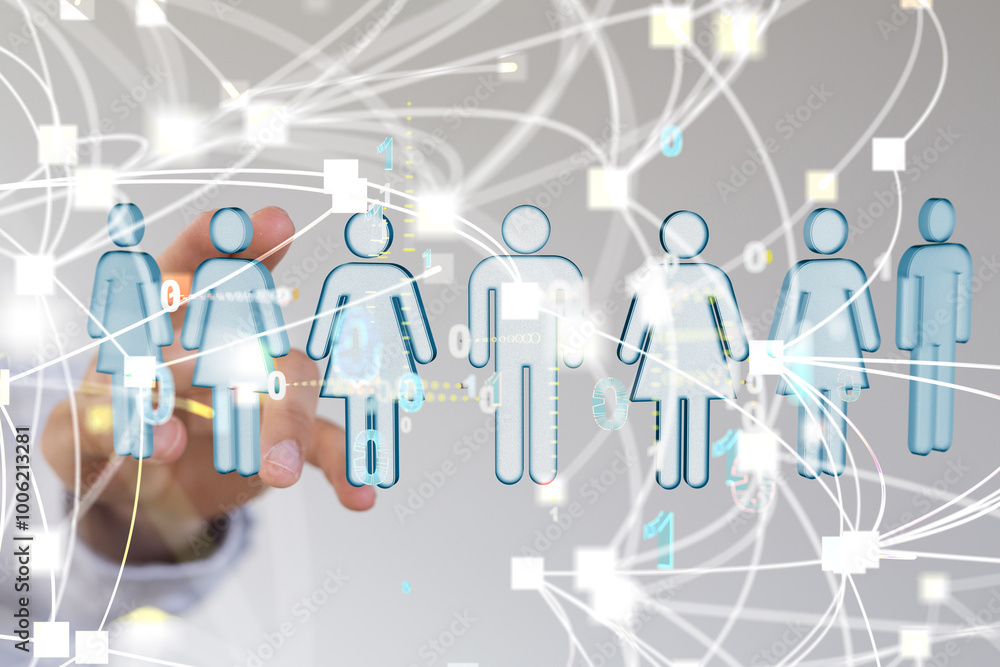 abstract social network scheme, which contains business people abstract social network scheme, which contains business people