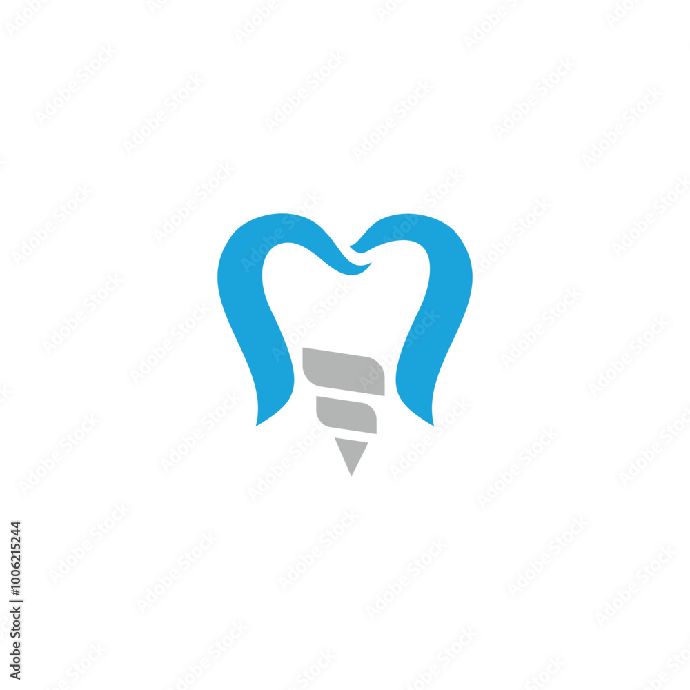 teeth dental implant logo design teeth dental implant logo design