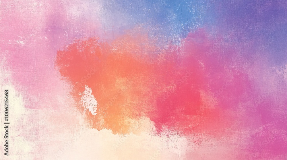 Fototapeta premium A vibrant abstract background featuring blended pink, orange, and blue hues.