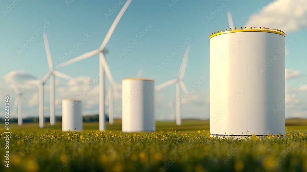 Wind Turbine Field Mockup Wind Turbine Field Mockup