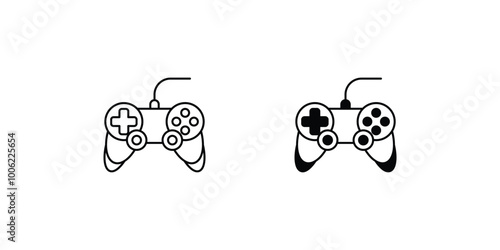 remote control set icon with white background vector stock illustration
