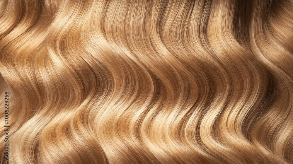 Curly blond hair closeup, no face. Back view of beautiful blond woman with long wavy hair. Curly blond hair closeup, no face. Back view of beautiful blond woman with long wavy hair.