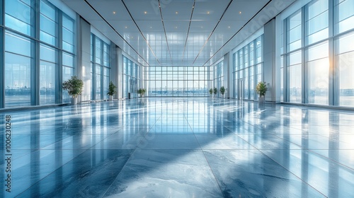 Wallpaper Mural Modern Office Interior with Panoramic Windows Torontodigital.ca