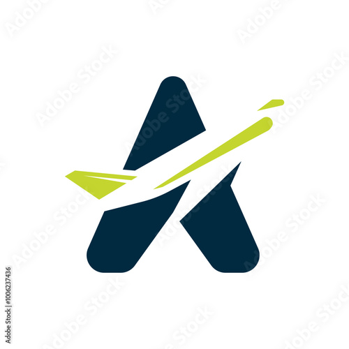 Logo design of an airplane.