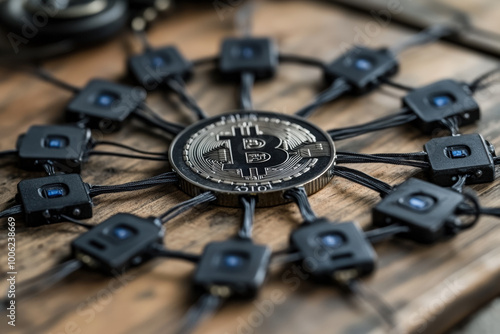 Complex Network bitcoin blockchain photo