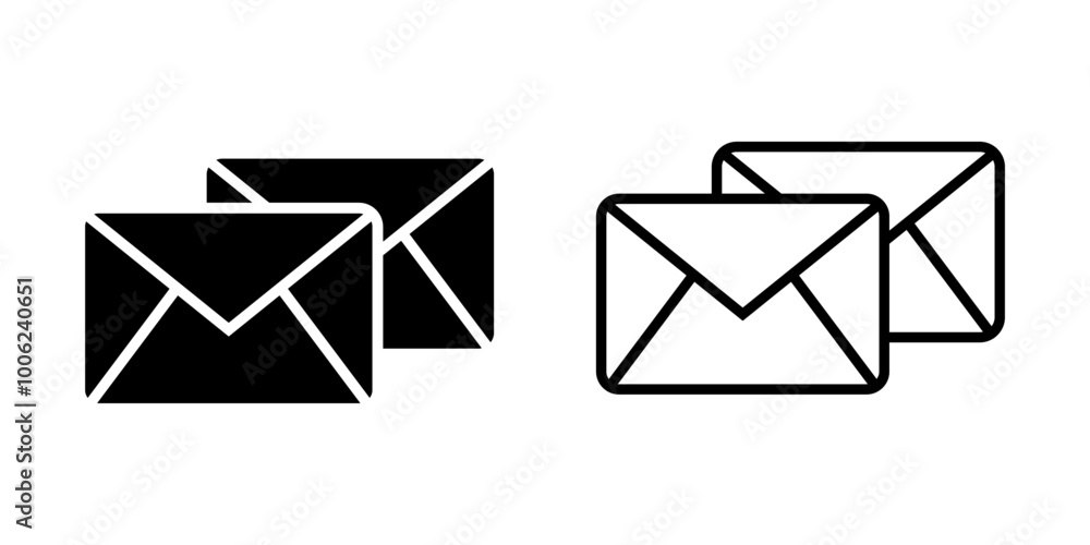 Mailing icon on white background Mailing icon on white background