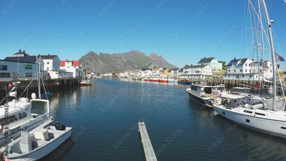 The Henningsvær at Lofoten islands, Norway The Henningsvær at Lofoten islands, Norway