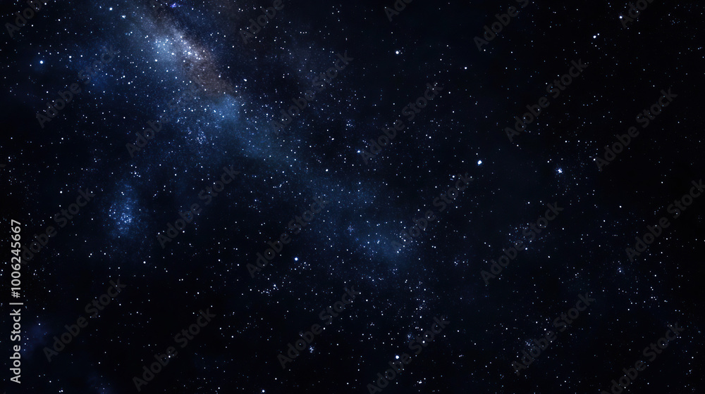 Fototapeta premium Starry night sky with countless stars