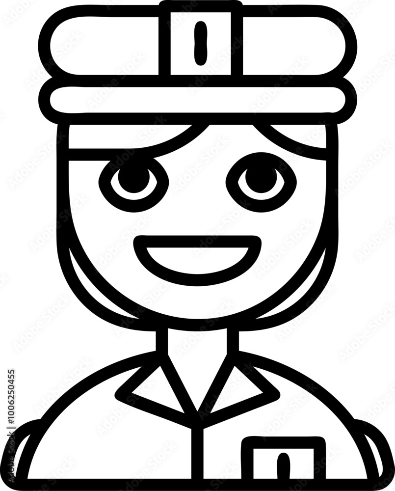 Police Woman Icon