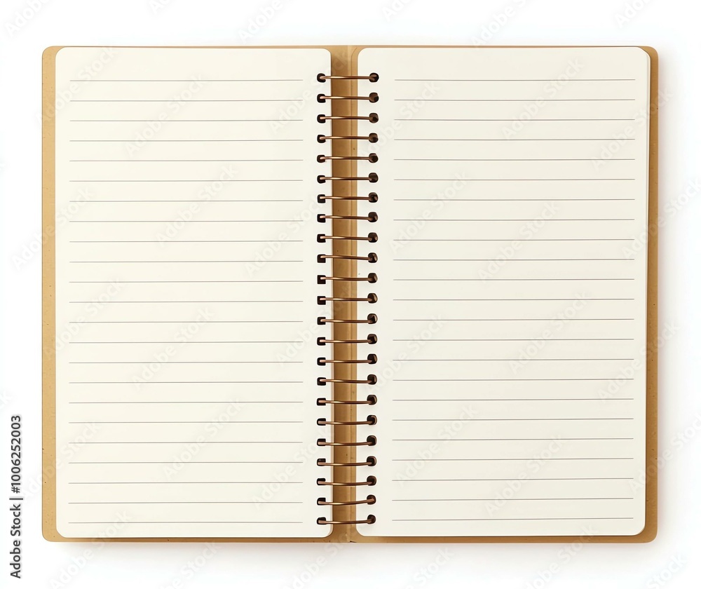 Double Spiral-Bound Notebook with Lines Background Double Spiral-Bound Notebook with Lines Background