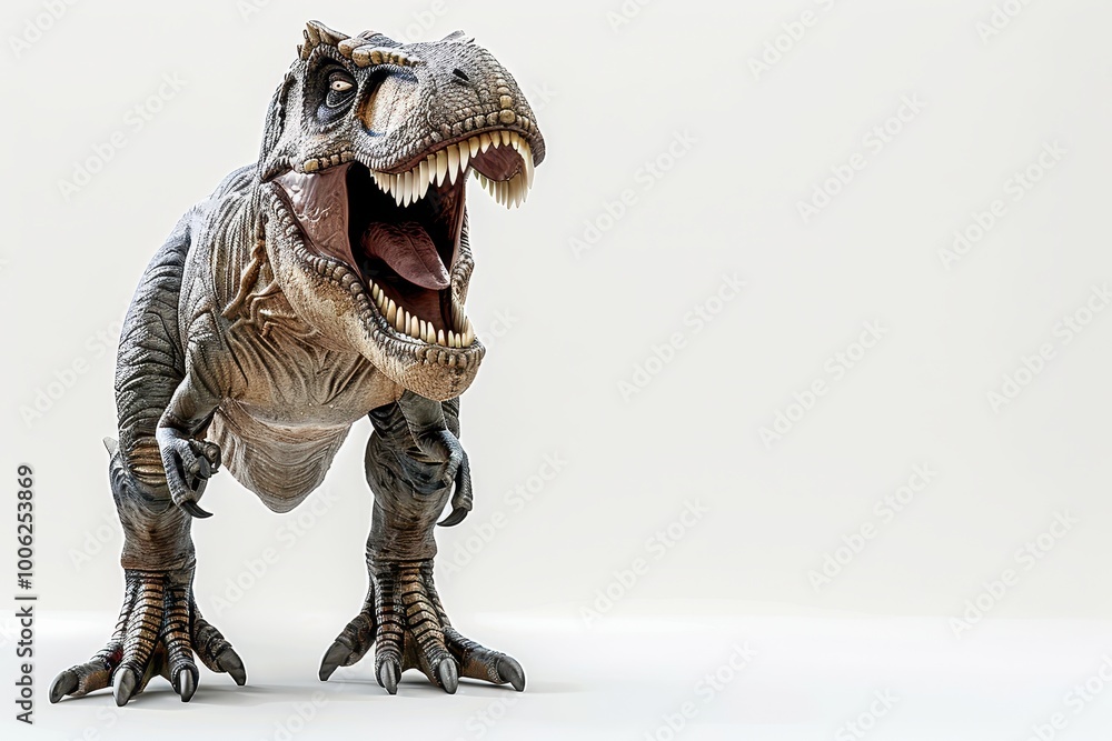Fototapeta premium Trex dinosaur on white background