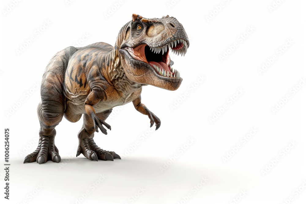 Trex dinosaur on white background Trex dinosaur on white background