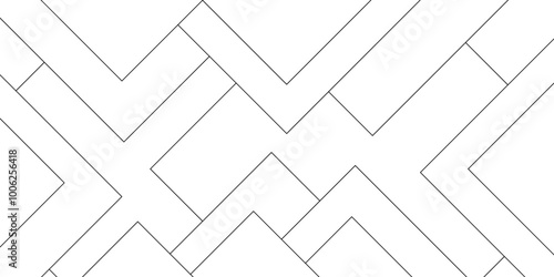 Abstract industrial Design random lines black on white background.Geometric seamless minimalist pattern with straight lines design.luxury black geometric random chaotic lines.squares and triangle line