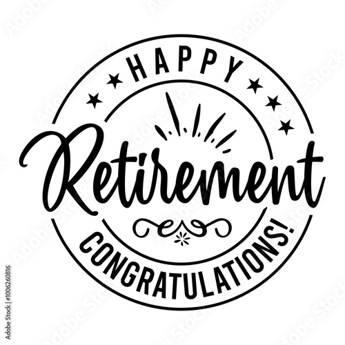 Happy Retirement Congratulations! SVG