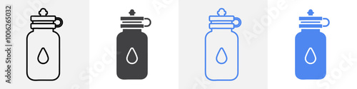 bottle icon vector set use for web