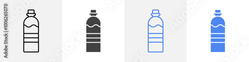 bottle icon vector set use for web