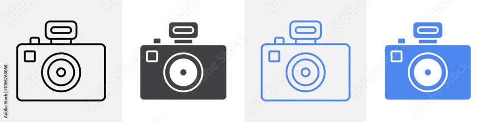camera icon vector set use for web camera icon vector set use for web
