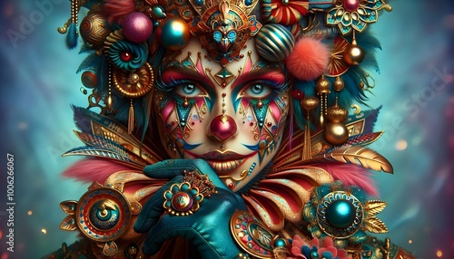 Wallpaper Mural "Caras de Circo Glamuroso" Torontodigital.ca