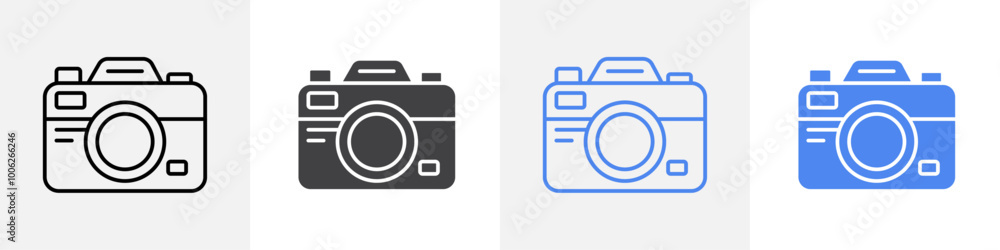 camera icon vector set use for web camera icon vector set use for web