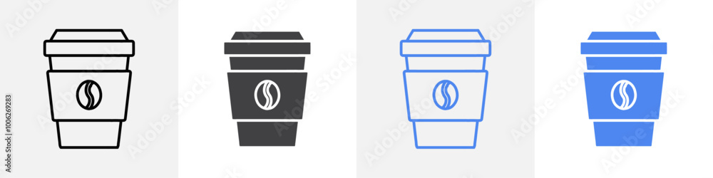 coffee icon vector set use for web coffee icon vector set use for web