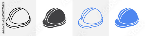 construction helmet icon vector set use for web