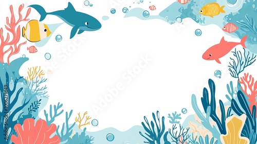 Underwater concept invitation template