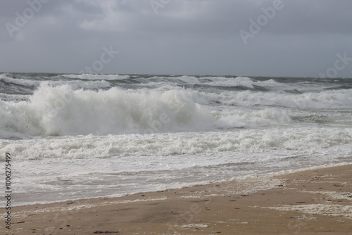 Seascape of the stormy north sea