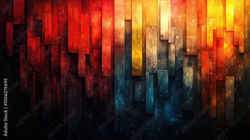 Fototapeta premium Abstract Color Block Background