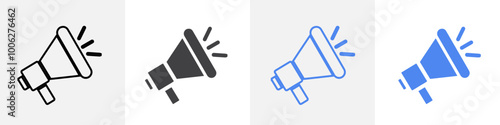 loud speaker icon vector set use for web