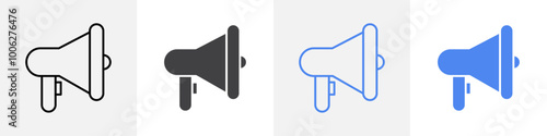 loud speaker icon vector set use for web