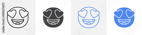 Free Download love emoji icon vector set use for web - GFXLoad