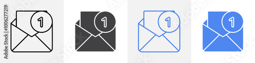 mail icon vector set use for web